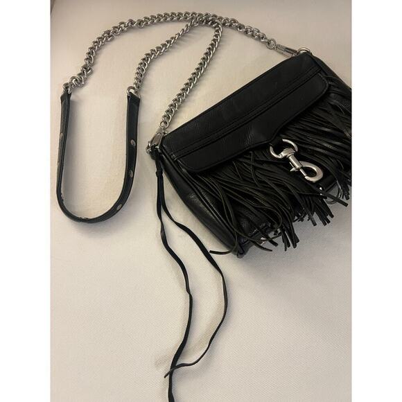 Rebecca Minkoff Black Fringe Purse - Picture 2 of 5